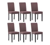 Juego de 6 sillas de comedor ina de tela 41x47x91 cm