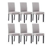 Juego de 6 sillas de comedor ina de tela 41x47x91 cm