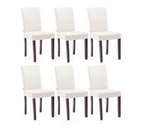 Juego de 6 sillas de comedor ina de tela 41x47x91 cm