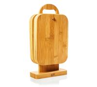 Juego de 6 tablas de bambú con soporte