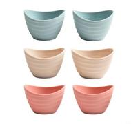 Juego de 6 tazas medidoras de silicona, capacidad de 100 ml, diseño de anidación para hornear esenciales de cocina, utensilios de cocina