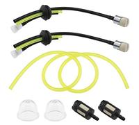 Juego de 7 filtros de gasolina con manguera de combustible, compatible con Fuxtec FX-MT152 MFS520 FX-FSR152 Multitool 4 en 1 Multitool Desbrozadora Cortador de riego