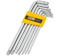 Juego de 7 llaves 5071tl torx jcb t10-t40, para trabajos en estructura