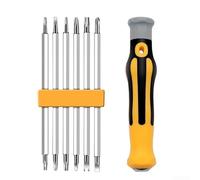 Juego de 7 puntas de destornillador de seguridad que incluye Torx, hexagonal y cabeza plana para reparación de dispositivos digitales, herramientas eléctricas y electrónica doméstica