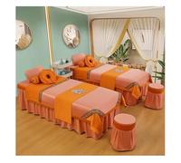 Juego De 8 Colchas para Salón De Belleza. Incluye Sábana, Funda Nórdica, Núcleo De Edredón, Banderín, Funda De Almohada, Reposapiés, Reposacabezas Y Funda De Taburete(Multi-colored/C,180x70x55 cm)