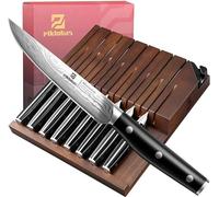 Juego de 8 cuchillos para carne de 11,7 cm con organizador para cajón