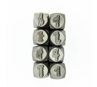 Juego de 8 herramientas versátiles para hacer patrones de joyería, cinceles de metal para manualidades y tallado, herramienta de joyería tallada a mano, kit de grabado profesional