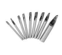 Juego de 9 Perforadores de Cuero para Manualidades, Perforador Ovalado de 2 Mm, Cortador Hueco de Cuero, Punzón Oblongo, Troquel para Correa, Correa de Reloj, Trabajo en Cuero