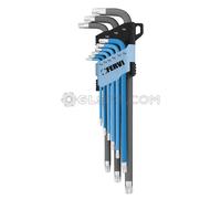 JUEGO DE 9 PZ LLAVES TORX LARGAS T10-T50 FERVI 0545/TF
