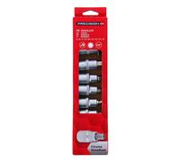 Juego de 9 vasos hexagonales macho de 1/2 pulgada Precision Steel