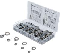 Juego de abrazaderas para mangueras de acero inoxidable BGS technic, 436 mm, 436 g