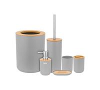 Juego de Accesorios de baño (6 Piezas) Gris