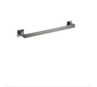 Juego de accesorios de baño de acero cepillado gris inless - Toallero de 40 cm, toallero de metal pistola, soporte para papel higiénico y gancho para bata - Accesorios de baño modernos