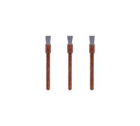 Juego de accesorios de cepillos de acero inoxidable Dremel 532, 3 cepillos (3,2 mm) para limpiar materiales resistentes a la corrosión
