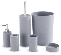 Juego de accesorios para baño de 6 piezas con diseño moderno