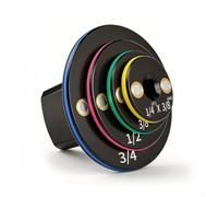 Juego de adaptadores de enchufe de impacto para controladores de impacto, reductor de trinquete de perfil bajo de 1/4 a 3/8, 3/8 a 1/2, 1/2 a 3/4, 4 piezas, acero tratado térmicamente, sujeción segura