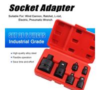 Juego de Adaptadores de Enchufe para Herramientas Manuales, Adaptador Reductor 1/4 1/2 3/8 3/4 para Reparación de Automóviles, Bicicletas y Talleres 729-ALL