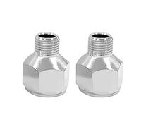 Juego de adaptadores de manguera de aire para aerógrafo, 2 piezas, 1/8" BSP macho a G 1/4" BSP hembra Accesorios de conector profesional para sistemas y equipos de aerógrafo