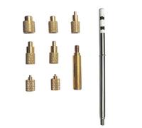 Juego de adaptadores de punta de inserción de tuerca moleteada de latón fundido M dos a M ocho para SH72 y SH73 piezas impresas en 3D, adaptador de soldador