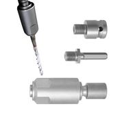 Juego de adaptadores para taladro con llave inglesa - 3 piezas universales, para herramientas de conversión con mango redondo, kit de adaptadores para controladores para tareas de perforación y guía |