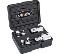 Juego de adaptadores VIGOR V1293, 1/4", 3/8", 1/2", 3/4". Juego de 6 piezas