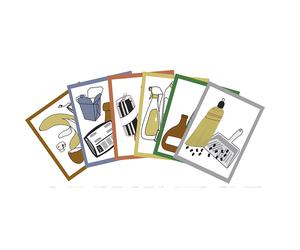 Juego de adhesivos, de colores de colores
