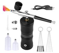 Juego De Aerógrafo Inalámbrico,Aerografo Con Compresor,Juego De Aerógrafo De Mano Recargable,Kit De Aerógrafo Inalámbrico Para Maquillaje,Decoración De Uñas,Decoración De Pasteles,Recargable