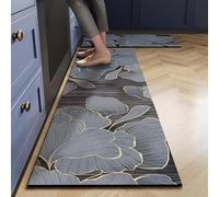 Juego De Alfombras Antideslizantes Para Cocina De 60X150Cm Con Estampado Floral, Lavables, Con Base De Goma, Alfombras Largas Para El Suelo, Alfombras Vintage Para Zonas De Fregadero, Pasillo Y Entr