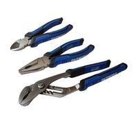 Juego De Alicates Con Mango Suave Faithfull, 3 Piezas FAIPLSET3N