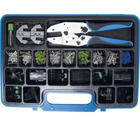 Juego de alicates de crimpado BGS technic con componentes de conectores impermeables, 1,37 kg