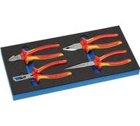 Juego de alicates Knipex, modelo B.185xT.385xH.30mm, módulo de herramientas 1/3, 4 piezas, alicates VDE