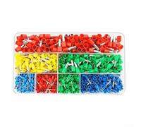 Juego de alicates para terminales de cable con 700 piezas para crimpadora de 0,5 - 6 mm², para profesionales, para anillos, tenedores, conectores planos, manguitos aislantes, juego de herramientas de