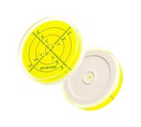 Juego de ampolla de nivel de burbuja redonda, 2 piezas, con Ø 60 mm de diámetro, nivel de burbuja con etiquetado, level de pompa de agua, nivelación circular