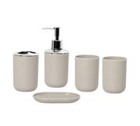 Juego de artículos de tocador de baño, taza de viaje, cinco piezas, casa para dos