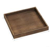 Juego de Bandeja de Té para madera Natural Paulownia Minimalista para Ceremonia del Té Oriental Salón 46x30cm(C)