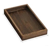 Juego de Bandeja de Té para madera Natural Paulownia Minimalista para Ceremonia del Té Oriental Salón 46x30cm(D)