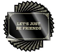 Juego de baño con cita | Retro Wall Let's Just Be Friends for Math (12 x 18 cm)