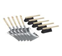 Juego de barrido, recogedor con cepillo de mano industrial eurokraft basic, UE 5 unid.