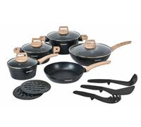 Juego de batería de cocina Herzberg: 15 piezas / Rojo / HGMETRD15