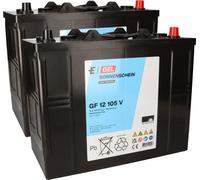 Juego de baterías de 24V y 105Ah, compatible con los modelos Hako Hakomatic Scrubmaster y Sweepmaster | GEL