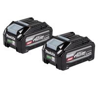 Juego de baterías Makita: 2 baterías de iones de litio BL 4040 F de 40 V máx. y 4,0 Ah XGT (2x 1910N6-8) con indicador LED
