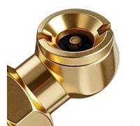 Juego de bolas cerradas diseñado para su uso con bombas de aire, calibradores de inflador de neumáticos y líneas de herramientas de aire 1/4 hembra NPT (paquete de 2)