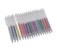 Juego de Bolígrafos de Tinta de Gel con Purpurina de 18 Colores, Escritura Suave, Punta de 1,0 Mm para Decoración de Diarios y Calendarios