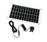 Juego de bomba solar para circulación de agua al aire libre, bomba compacta | Bomba de agua compacta con cables adjuntos para suministro de agua de baño de pájaros y circulación de estanques