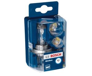 Juego de bombillas BOSCH H4 Minibox (+P21W R5W T4W 10A 15A 20A)
