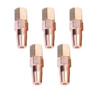 Juego de boquillas de soldadura de cobre y latón para antorchas H01-6, 5 puntas de oxipropano que van de 0,9 mm a 1,3 mm para calefacción industrial (1,3 mm)