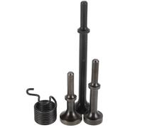 Juego de Broca Remachadora Neumática de Acero Negro para Remaches Sólidos | Control Preciso y Manejo Fácil, Kit Portátil para Mecánicos en Talleres de Reparación de Autos