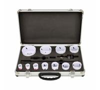 Juego de brocas bimetálicas awtools en maletín metálico 15 piezas 1