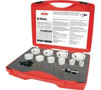 Juego de brocas bimetálicas RUKO para cortar agujeros, con 8 brocas de HSS-Co, en estuche de plástico
