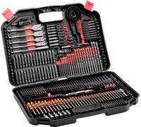 Juego de brocas de 246 piezas y juego de puntas de destornillador con estuche de transporte, de uso múltiple